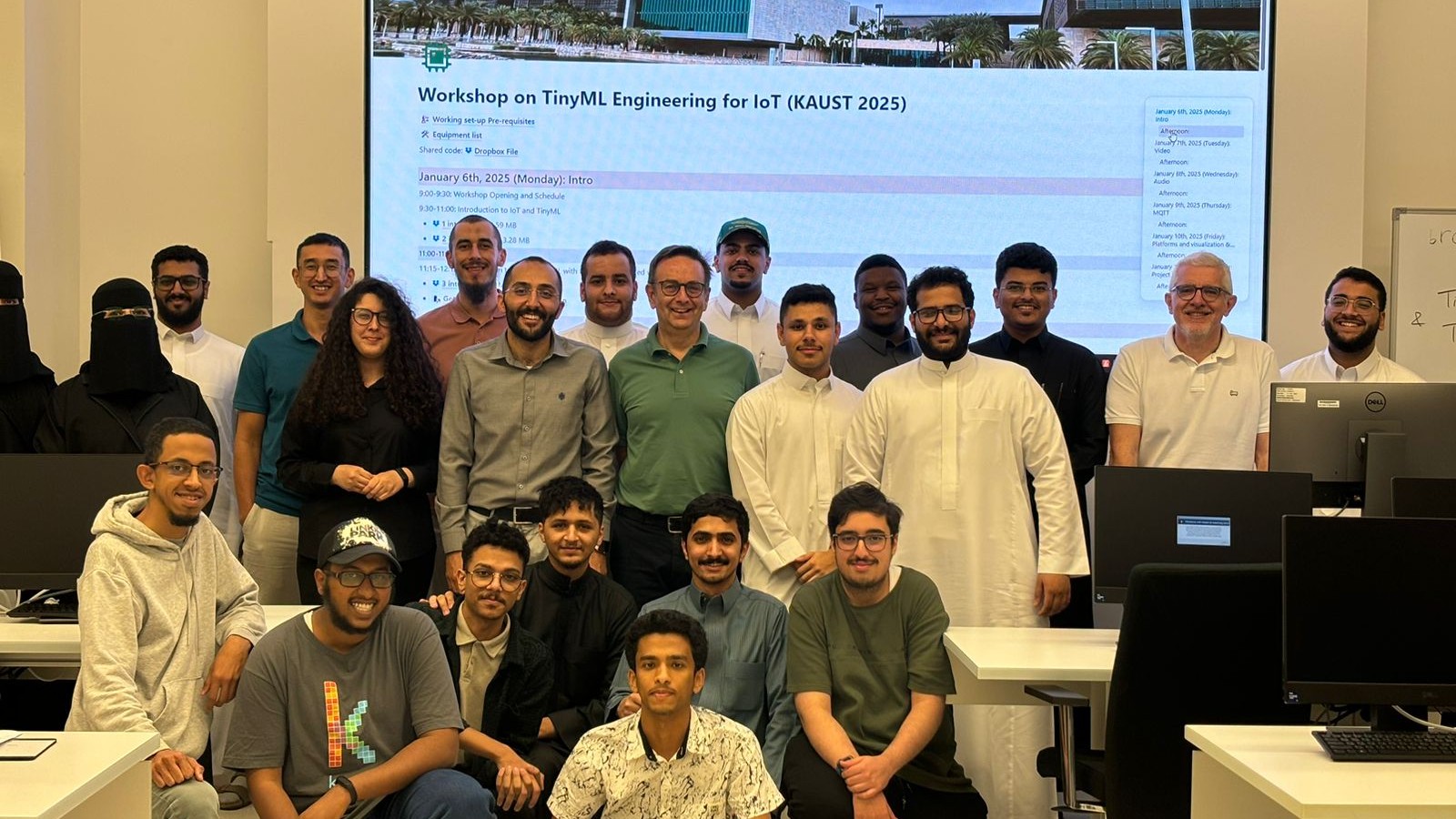 Workshop participants and instructors at KAUST