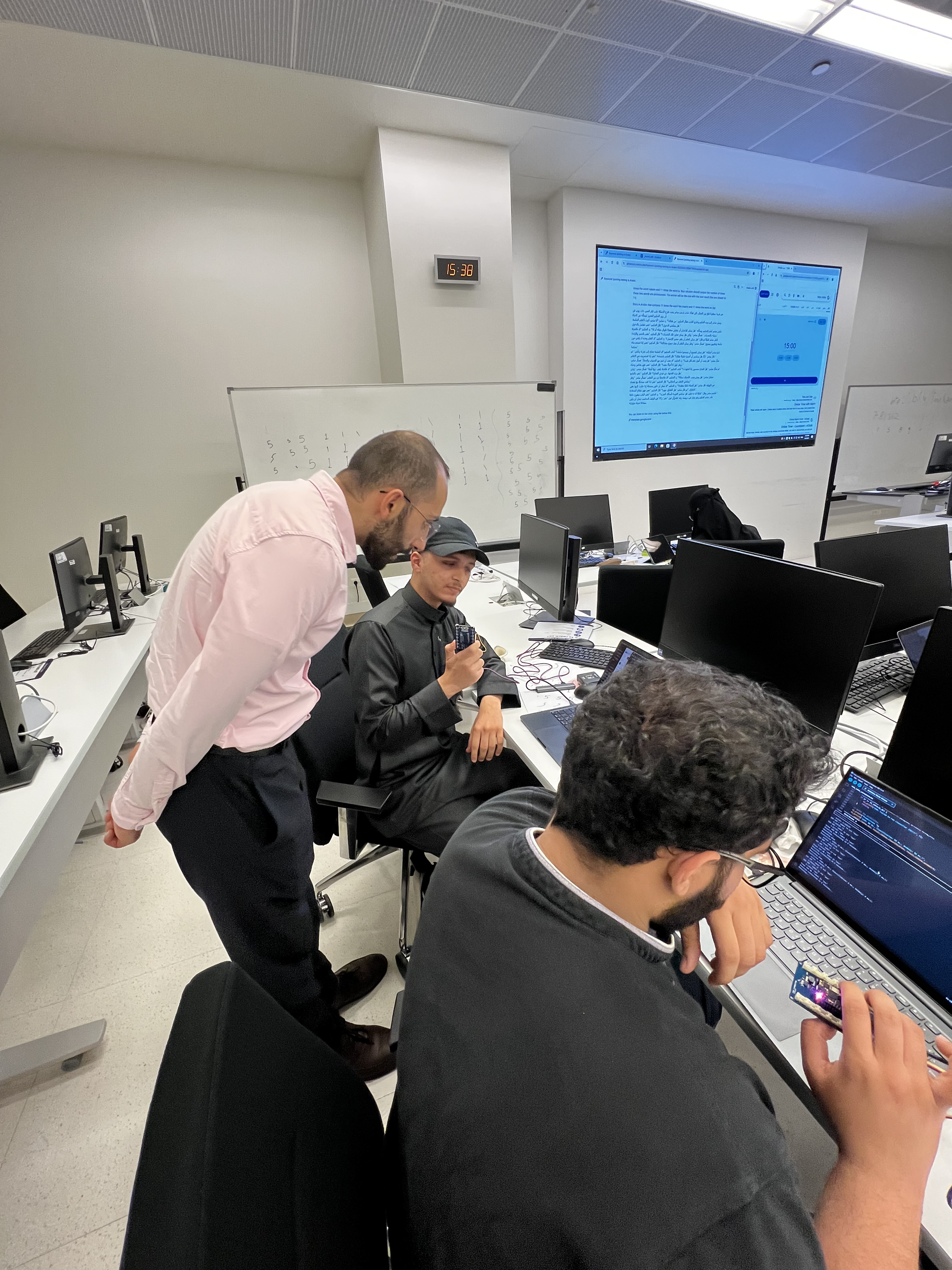 Providing technical support during hands-on exercises