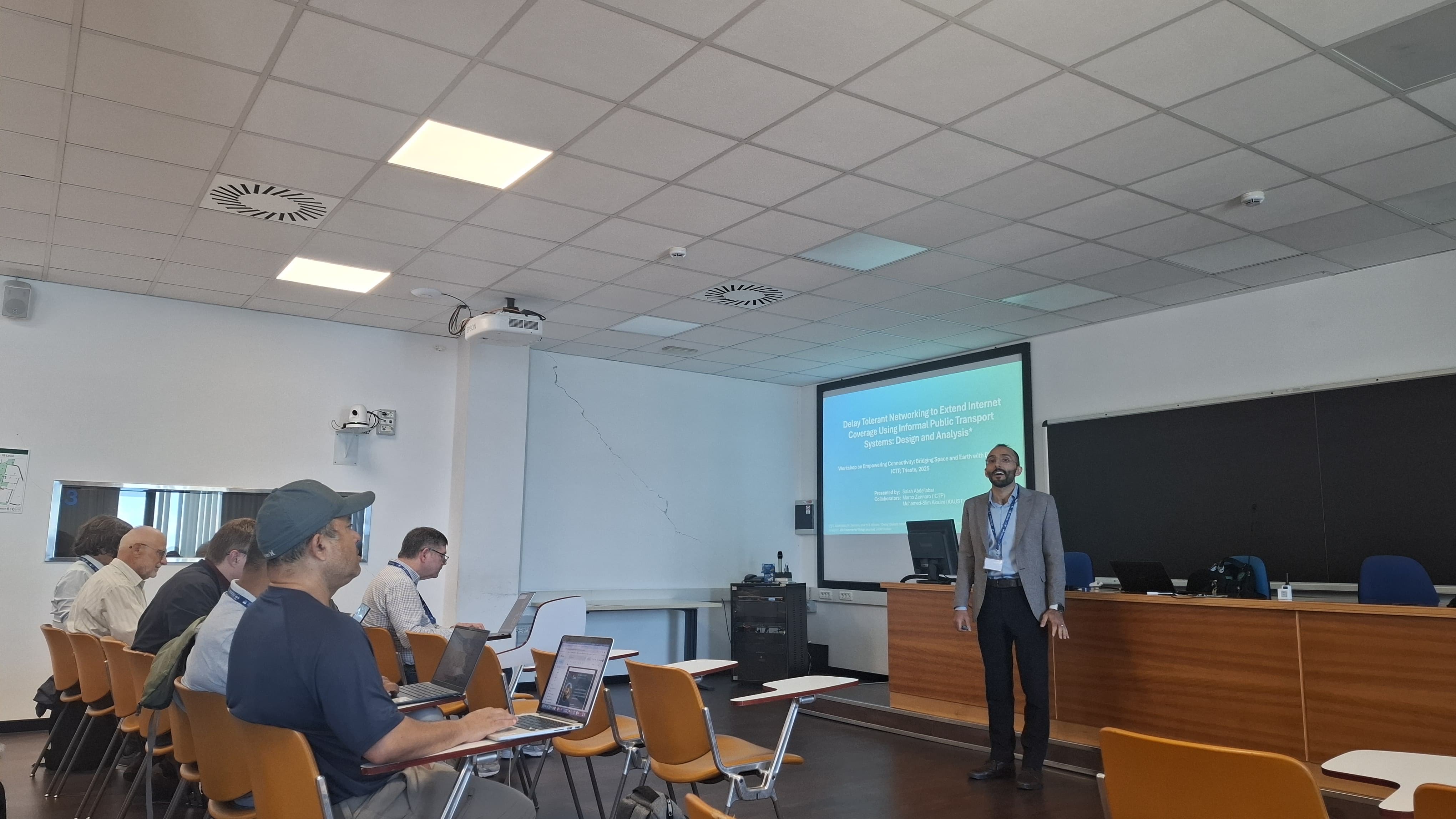 Audience at the ICTP DTN workshop talk