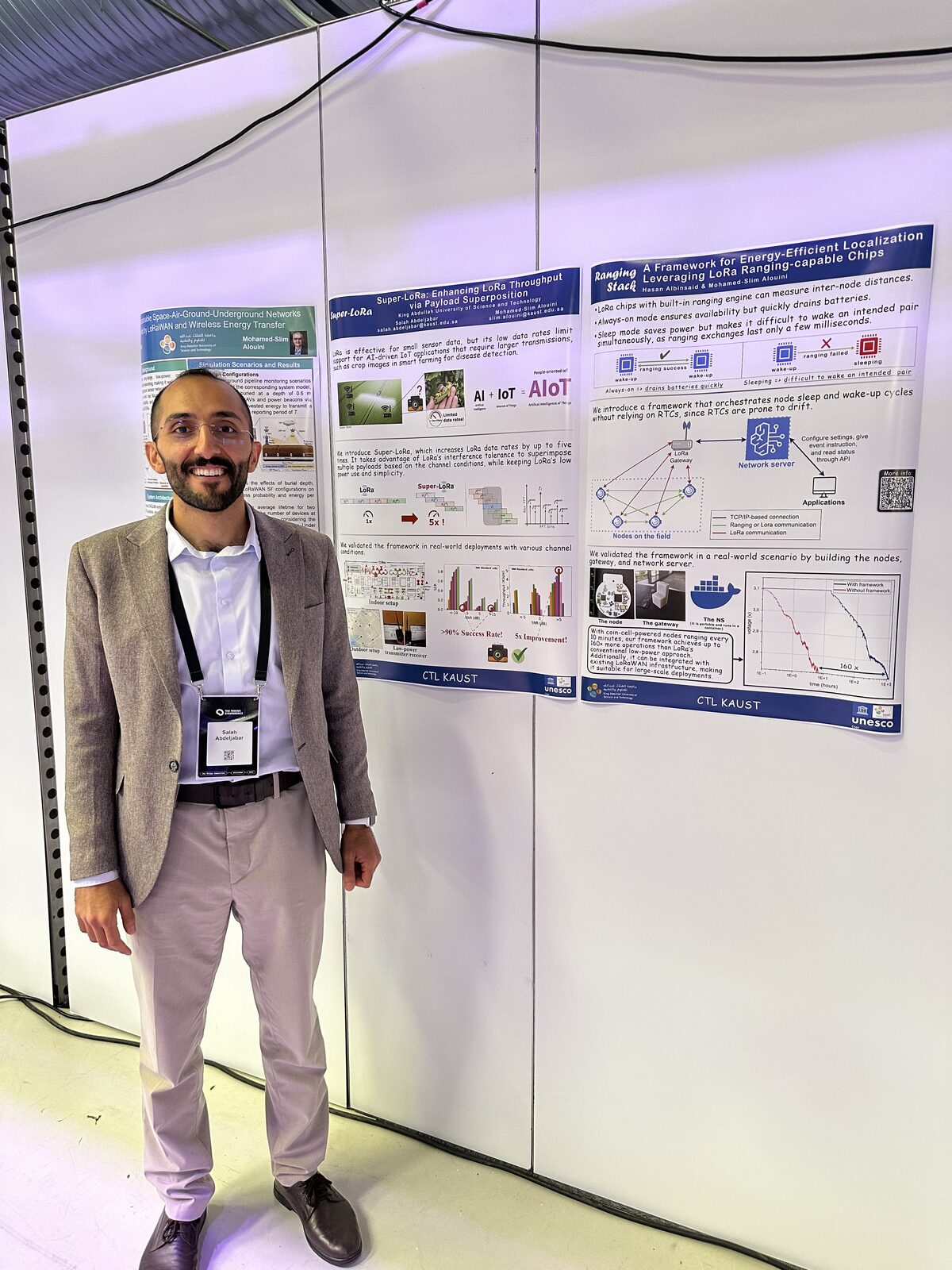 At the KAUST poster stand at The Things Conference